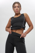 Купить Костюм для фитнеса женский черного цвета 1003Ch, фото 8