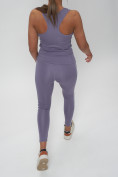 Купить Костюм для фитнеса женский фиолетового цвета 1003F, фото 19