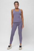 Купить Костюм для фитнеса женский фиолетового цвета 1003F, фото 2