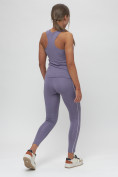 Купить Костюм для фитнеса женский фиолетового цвета 1003F, фото 5
