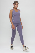 Купить Костюм для фитнеса женский фиолетового цвета 1003F, фото 7