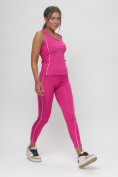 Купить Костюм для фитнеса женский розового цвета 1003R, фото 4