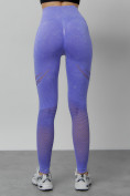 Купить Легинсы для фитнеса женские фиолетового цвета 1004F, фото 11
