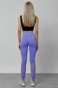 Купить Легинсы для фитнеса женские фиолетового цвета 1004F, фото 5