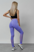 Купить Легинсы для фитнеса женские фиолетового цвета 1004F, фото 6