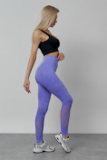 Купить Легинсы для фитнеса женские фиолетового цвета 1004F, фото 7