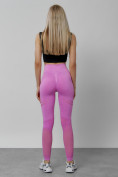 Купить Легинсы для фитнеса женские розового цвета 1004R, фото 5