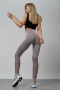 Купить Легинсы для фитнеса женские серого цвета 1004Sr, фото 10