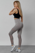 Купить Легинсы для фитнеса женские серого цвета 1004Sr, фото 14