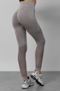 Купить Легинсы для фитнеса женские серого цвета 1004Sr, фото 6