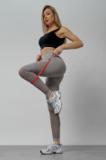 Купить Легинсы для фитнеса женские серого цвета 1004Sr, фото 8