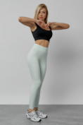 Купить Легинсы для фитнеса женские белого цвета 1005Bl, фото 12