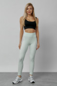 Купить Легинсы для фитнеса женские белого цвета 1005Bl, фото 13