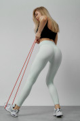 Купить Легинсы для фитнеса женские белого цвета 1005Bl, фото 8