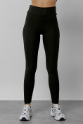 Купить Легинсы для фитнеса женские черного цвета 1005Ch, фото 10