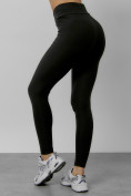 Купить Легинсы для фитнеса женские черного цвета 1005Ch, фото 14
