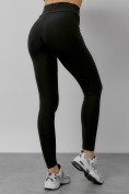 Купить Легинсы для фитнеса женские черного цвета 1005Ch, фото 15