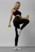 Купить Легинсы для фитнеса женские черного цвета 1005Ch, фото 3