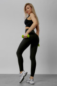 Купить Легинсы для фитнеса женские черного цвета 1005Ch, фото 4