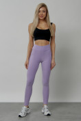 Купить Легинсы для фитнеса женские фиолетового цвета 1005F, фото 12