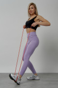 Купить Легинсы для фитнеса женские фиолетового цвета 1005F