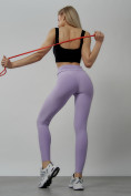 Купить Легинсы для фитнеса женские фиолетового цвета 1005F, фото 4