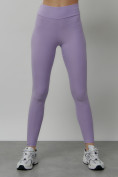 Купить Легинсы для фитнеса женские фиолетового цвета 1005F, фото 6