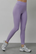 Купить Легинсы для фитнеса женские фиолетового цвета 1005F, фото 8