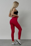 Купить Легинсы для фитнеса женские красного цвета 1005Kr, фото 21