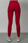 Купить Легинсы для фитнеса женские красного цвета 1005Kr, фото 8