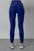 Купить Легинсы для фитнеса женские синего цвета 1005S, фото 10