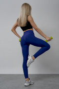 Купить Легинсы для фитнеса женские синего цвета 1005S, фото 15