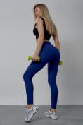 Купить Легинсы для фитнеса женские синего цвета 1005S, фото 16
