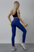 Купить Легинсы для фитнеса женские синего цвета 1005S, фото 21