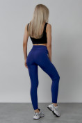Купить Легинсы для фитнеса женские синего цвета 1005S, фото 5