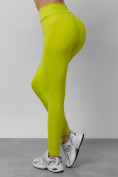 Купить Легинсы для фитнеса женские салатового цвета 1005Sl, фото 10