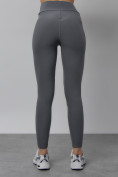 Купить Легинсы для фитнеса женские темно-серого цвета 1005TC, фото 4