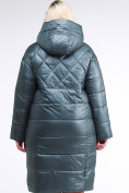 Купить Куртка зимняя женская стеганная темно-зеленого цвета 105-918_16TZ, фото 5