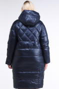 Купить Куртка зимняя женская стеганная темно-синего цвета 105-918_23TS, фото 4