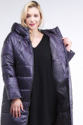 Купить Куртка зимняя женская стеганная темно-фиолетового цвета 105-918_24TF, фото 7