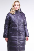 Купить Куртка зимняя женская стеганная темно-фиолетового цвета 105-918_24TF, фото 2