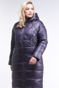 Купить Куртка зимняя женская стеганная темно-фиолетового цвета 105-918_24TF, фото 3