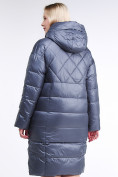 Купить Куртка зимняя женская стеганная темно-серого цвета 105-918_25TC, фото 5