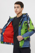 Купить Куртка демисезонная для мальчика зеленого цвета 107Z, фото 12