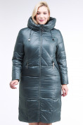 Купить Куртка зимняя женская классическая  темно-зеленый цвета 108-915_16TZ, фото 2