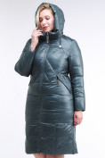Купить Куртка зимняя женская классическая  темно-зеленый цвета 108-915_16TZ, фото 5