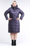 Купить Куртка зимняя женская классическая  темно-фиолетовый цвета 108-915_24TF