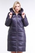 Купить Куртка зимняя женская классическая  темно-фиолетовый цвета 108-915_24TF, фото 2