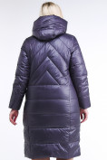Купить Куртка зимняя женская классическая  темно-фиолетовый цвета 108-915_24TF, фото 4