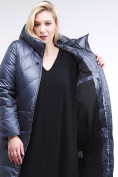 Купить Куртка зимняя женская классическая темно-серого цвета 108-915_25TC, фото 6